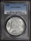 1900 (MS63) Morgan Silver Dollar $1 PCGS - Premium Quality