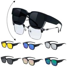 New Fashion Polarized Sunglasses Cover over Myopia Prescription Glasses Portable