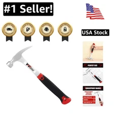 Professional Quality 16 oz Claw Hammer - Ergonomic, Forged Design for All Tasks
