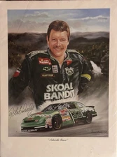 ROBERT PRESLY NASCAR LIMITED EDITION PRINT Authentic Signature 15.5X11.5
