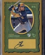 2024 Topps Brooklyn Collection Jackson Chourio Gold Rookie Auto 08/50
