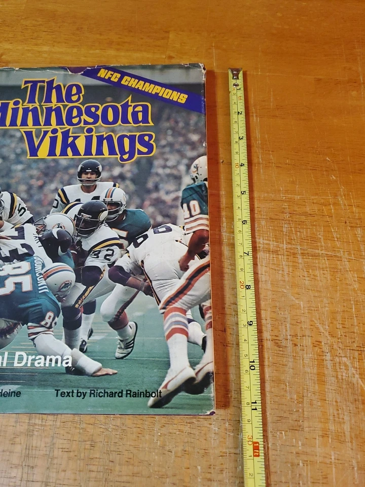 Libro de drama pictórico de Minnesota Vikings 1974 HC - Tarkenton Grant Eller Page Foto 4 de 4