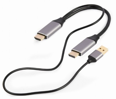 8716309124553 Adapter HDMI to DP 4K M 60Hz USB-A powered GEMBIRD