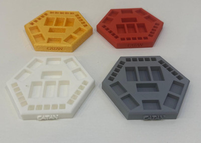 NEU - SIEDLER VON CATAN - KOMPLETTES SET BRETTSPIELFIGUREN HALTER! SONDERFARBEN!