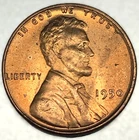 1950 P Lincoln Wheat Cent Penny GEM RD BU From an Original Bank Roll - 3567