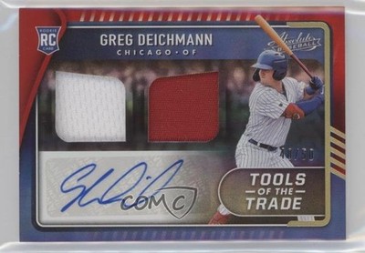 2022 Panini Absolute Spectrum Red 48/50 Greg Deichmann Rookie Auto RC v9t