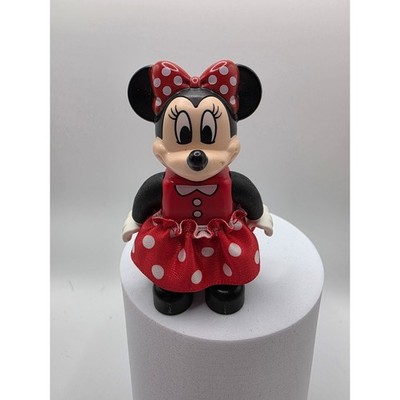 Lego Duplo Minnie Mouse Figure Disney Red Polka Dot Fabric Skirt 2.5'' / D1