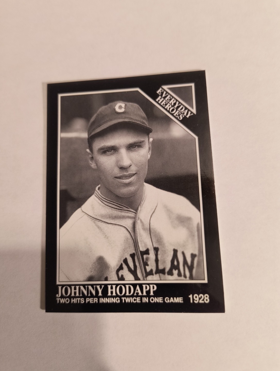 JOHNNY HODAPP 1992 CONLON COLLECTION THE SPORTING EVERYDAY HEROES #538