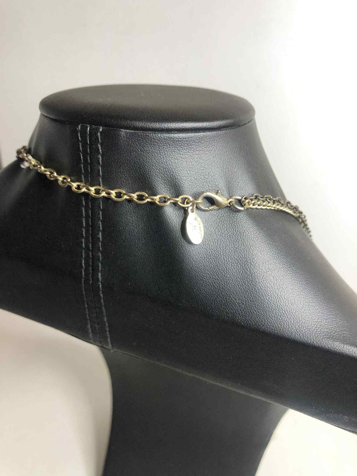 7984 Robert Rose Statement Goldtone dramatic Chai… - image 2