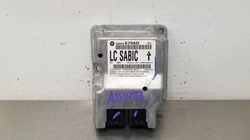 09 DODGE CHALLENGER SRT8 SRS CONTROL MODULE 56054679AD - Image 2 of 4