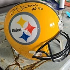 Jack Lambert Signed Pittsburgh Steelers Full SizeHelmet w/ HOF 90 Insc. BAS Auth