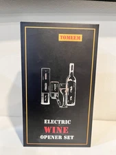 Tomeem Electric Wine Opener Set 4 in 1 With Rechargeable Wine Opener, Aerator