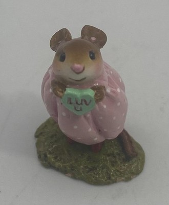 Wee Forest Folk She Luvs U M559 Limited Edition Valentine Mouse Figurine 161/400