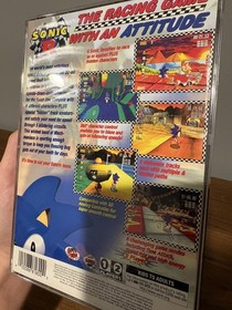 Sonic R (Sega Saturn, 1997) Tested Complete Humidity Damage Read Description 
