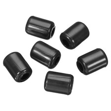 20pcs Kitchen Sink Rack Feet 5mm ID x 10.5mm OD PVC Sink Grid Protector Black