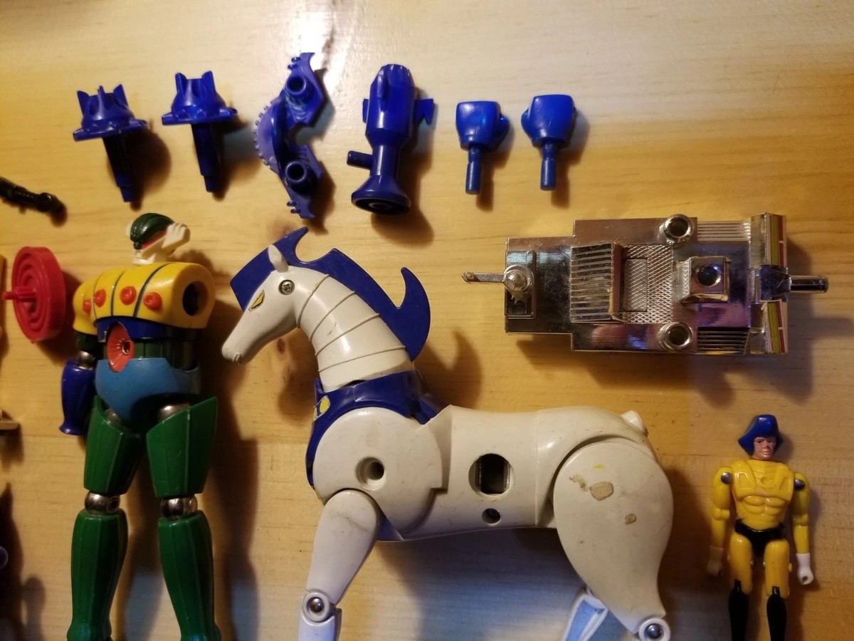 Old Vintage Takara Figure Parts Lot Steel Jeeg Gakeen Magnemo
