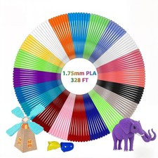 Geeetech 20 Colors PLA 3D Pen Filament Refills, 1.75mm 3D Pen Filament, Each ...