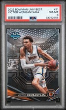 Victor Wembanyama 2022-23 Bowman University Best #51 PSA 8