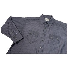 Rockmount Ranch Wear Vintage Black Western Pearl Snap Shirt Mens XL Cowboy