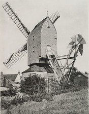 Windmill at Hythe at Colchester in Essex - Antique Print 1912