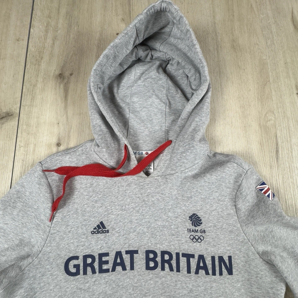 Adidas команды GB Великобритании толстовка с капюшоном Рио 2016 Олимпийских игр футбол мужской средний свитер - Изображение 2 из 4