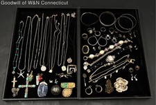 54 Piece 925 Sterling Silver Jewelry Lot 427.86g