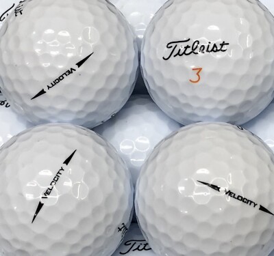 50 TITLEIST VELOCITY GOLFBÄLLE/LAKEBALLS AAA/AA