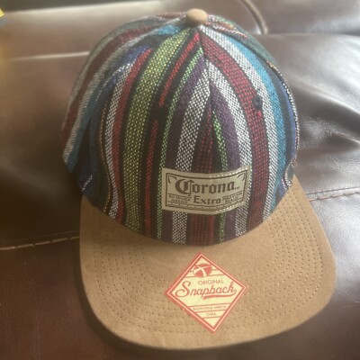 Vintage Corona Extra Beer Aztec All Over Print Adjustable Hat Cap - RARE