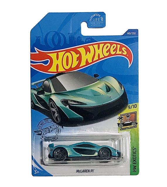 Hot Wheels 2020 HW Exotics MCLAREN P1 164 Scale Diecast Teal Car 149/