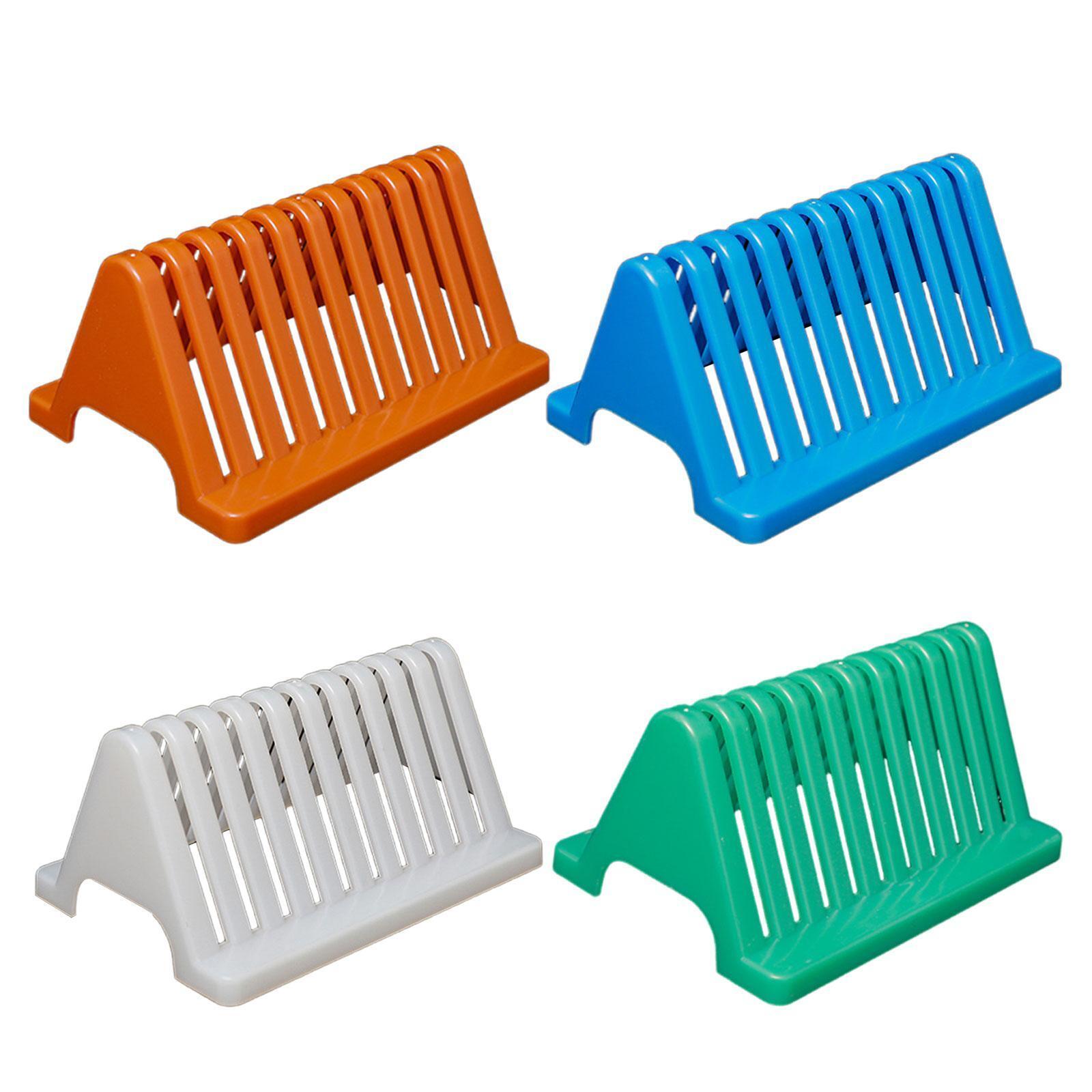 Durable Microscope Slide Staining Rack with Glass Slide Storage and Drain Shelf-image