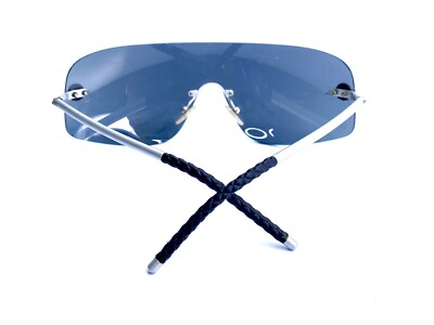 CHANELリボン2ロールブティク❣️激レア2019年 VTG Y2K CHANEL Rimless Mirror Wrap Sunglasses Italy