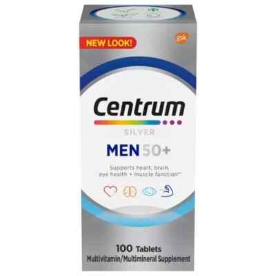 SM Centrum Silver Men 50 plus Multivitamins for 100 Tablets