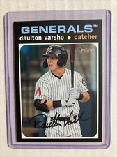 2020 Topps Heritage Minor League #132- DAULTON VARSHO Rookie RC Card.. rookie card picture