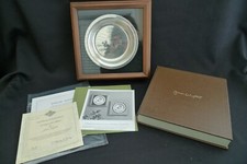 VINTAGE FRANKLIN MINT JAMES WYETH STERLING SILVER BOWL/PLATE 1974 FRAME ORGNL BX
