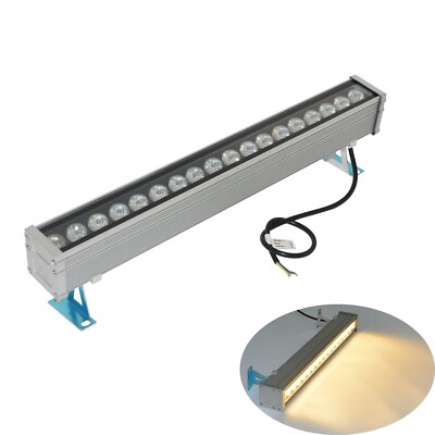 18W Wall Washer, 19.7in Linear Strip Light, Super Bright 1800Lm, 120V LED Lig...