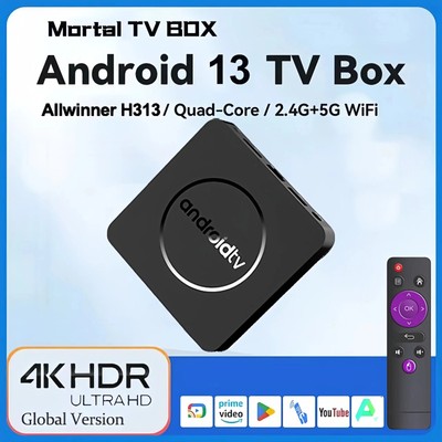 Q1 Android 13 Allwinner H313 Quad-core Set Top Box 4K UHD 2.4G 5.8G Dual WIFI