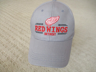 NHL Detroit Red Wings Fan Favorite Strap Back Hat NWOT Gray *