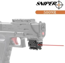 Mini Red Dot Sight Laser w/ Rail Mount f/ Pistol Handgun Low Profile Rifle US  