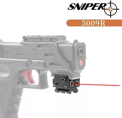 SNIPER Mini Red Dot Sight Laser w/ Rail Mount f/ Pistol Handgun Low Profile Rifle US