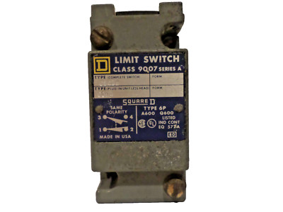 Used Square D Heavy Duty Limit Switch Body Only, 10A, 600V, 9007C054