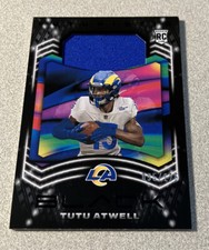 2021 Panini Black Futuristic RC #F-TA Tutu Atwell Rams /125 See Note