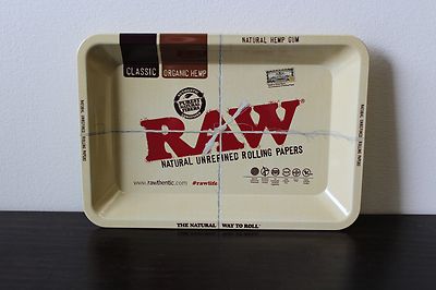RAW ''MINI'' TRAY Vintage Style Metal Small Rolling Tray 7x5~Fast Free Shipping