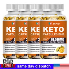 Best BHB Keto Diet Pills 20000mg Burn Fat-ACV Advanced Ketosis,Weight Loss,Detox