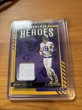 2021 Panini Absolute - Absolute Heroes Memorabilia Prime #AH25 Adam Thielen /99