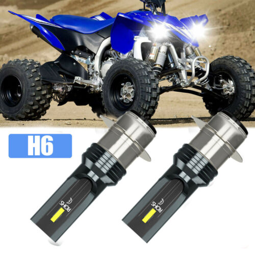 2x Motorcycle Parts Motorbike Lights 6000K White LED Headlight Bulb Lamps H6 H6M - Picture 4 of 12