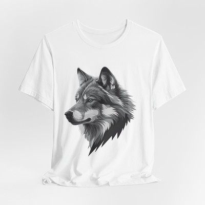 Gray Wolf Shirt,Wolf Lover Tee,Wolf Moon Shirt, Wolf Mountains Tee, Camper Shirt