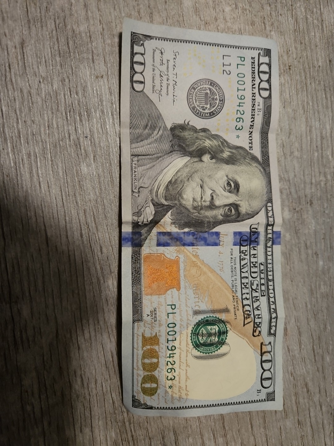100 Dollar Bill *star note* Series 2017A RARE | eBay