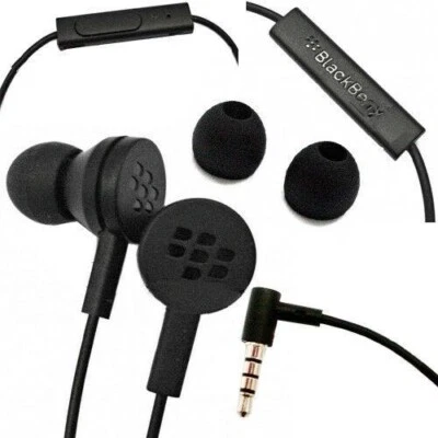 - COMPATIBLE WITH SONY BlackBerry Earbuds WS-510 Black Wired 3.5mm Right Angle Jack (Like Sony earbuds)