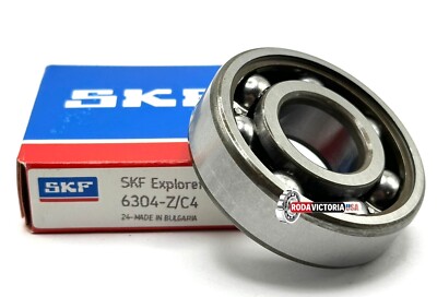 SKF 6304 Z C4 BALL BEARING, METAL SHIELDED ONE SIDE, ONE SIDE OPEN