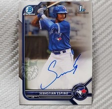 Sebastian Espino RC Auto 📈 2022 1st Bowman Chrome #CPA-SE On-card Autograph